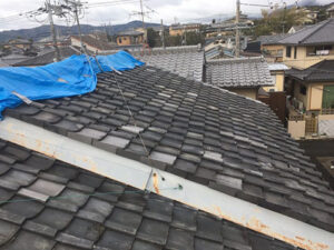 杉並区 松庵にて屋根葺き替え(軽量化)