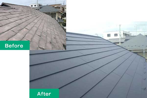 スーパーガルテクトの施工例イメージ